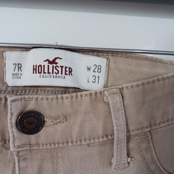 Hollister Women's Skinny Jeans Beige Size 7 W28x31L - Picture 3 of 4